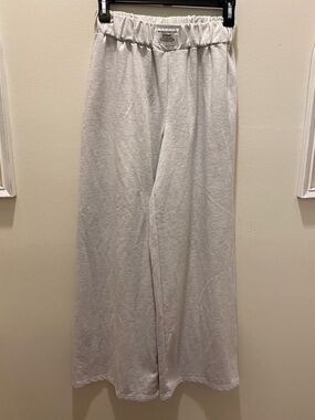 Light Gray Wide Leg Lounge Pants